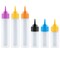 110 Pieces Free Hand Writer Bottles - 6 Easy Small Squeeze Bottles - 3 Each (1 and 2 Ounce) - Cookie Cutters, Cake and Baking Decoration, Food Coloring & Royal Icing Supplies for Writing (6 bottles)